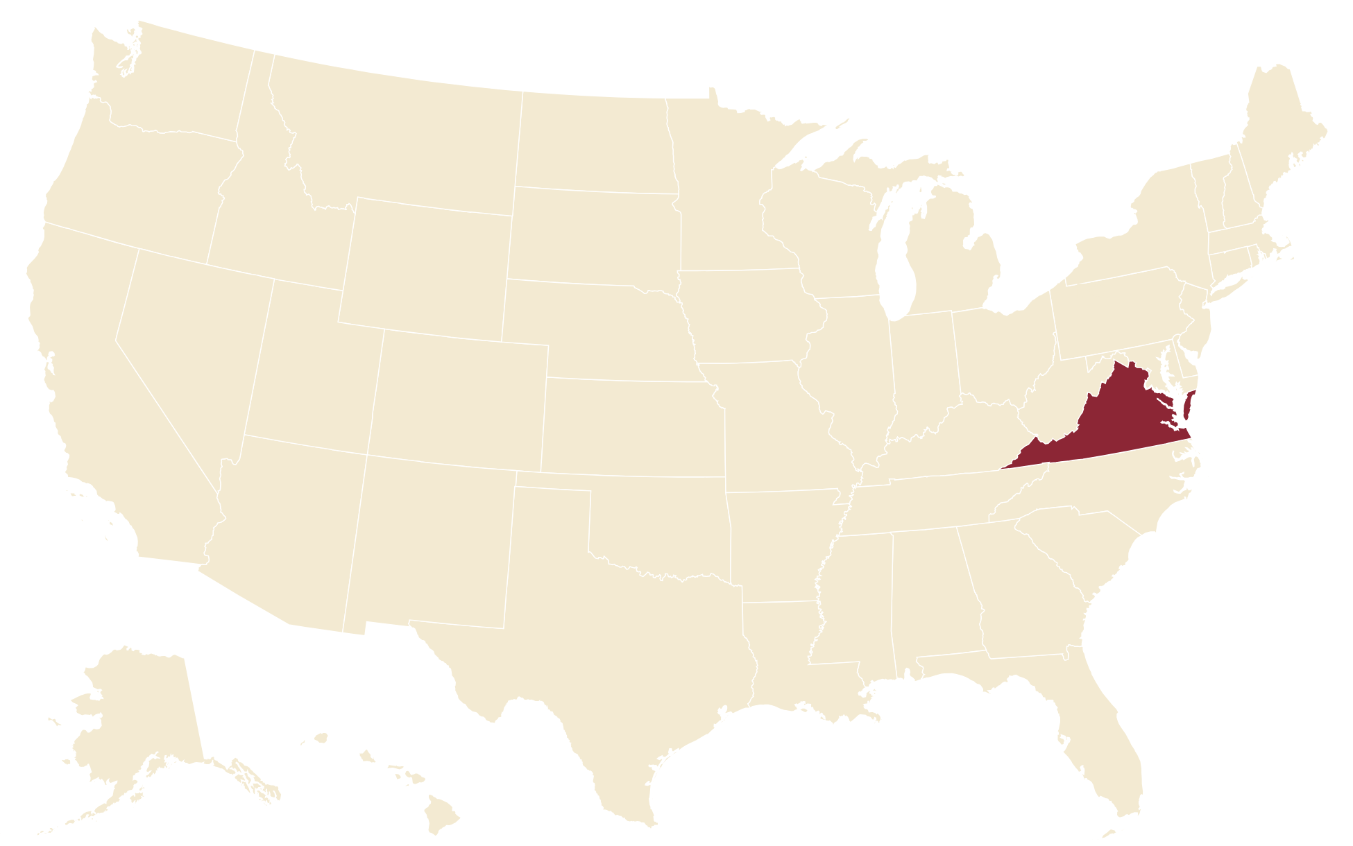 Military Healthcare Heroes Day accepts nominations from every state and the District of Columbia. Virginia is highlighted as the founding recognition state.